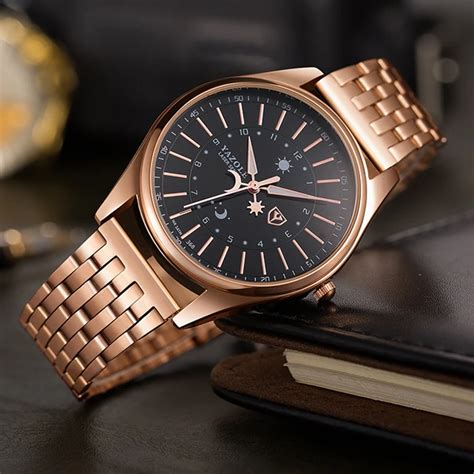 Men's Rose Gold Designer Watches .